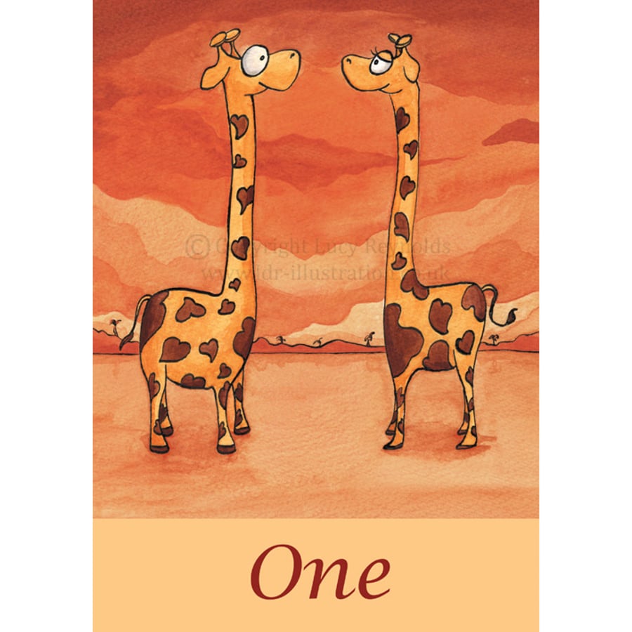 Table Numbers 1-10 Giraffes