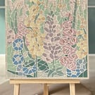 Mosaic Wall Art  :  Pastel Garden