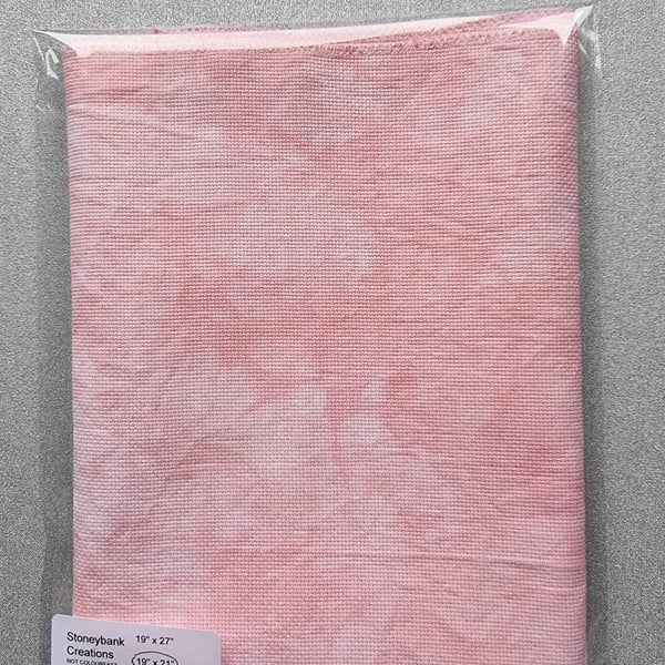 Zweigart Hand Dyed Cross Stitch Fabric Rose Quartz