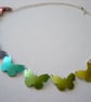 Butterfly necklace in rainbow colours - Image 1