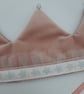 Crown - light pink velvet with white bells.  - Image 2