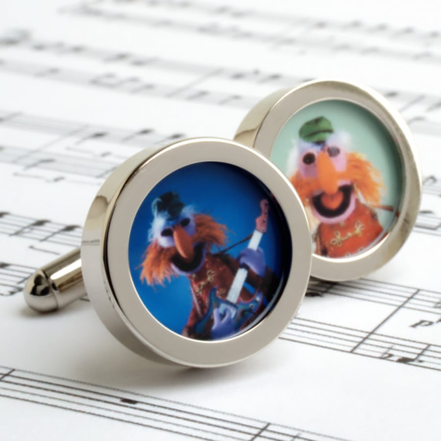 Sgt Floyd Pepper from the Muppet Show Cufflinks - the Guitarist in the Band