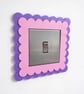 Scalloped Light Switch Surround – Decorative Wavy Edge Switch Cover – 33 Colours - Image 3