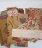 Mixed Small Sanderson Designs Red Brown Wallpaper Craft Pack - Image 1
