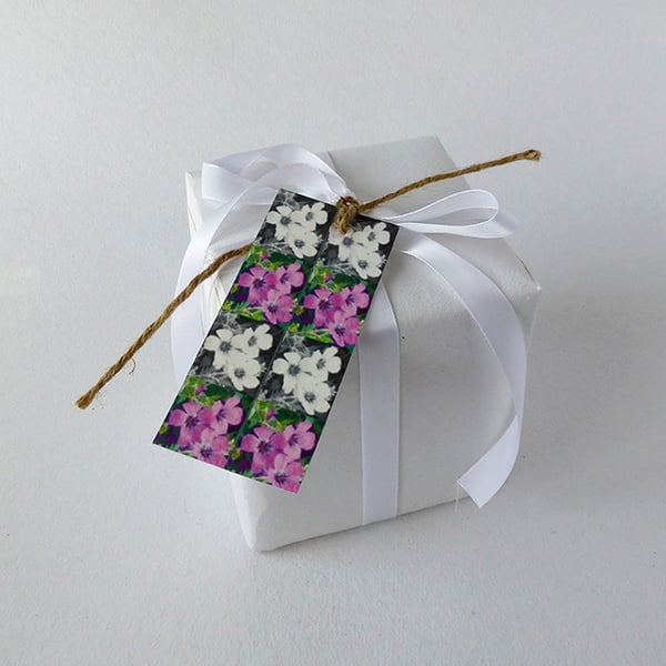 Gift tags, flower design