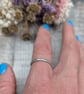 Sterling Silver 2mm 'Meadow' Patterned Decorative Stacking Ring - JBJ4009 - Image 5