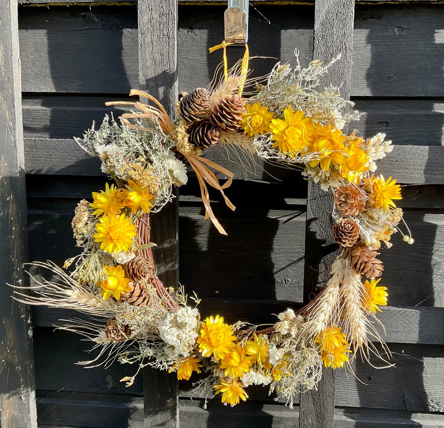 Dried Flower Wreath - Harvest