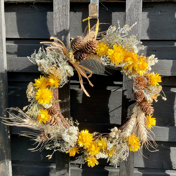 Dried Flower Wreath - Harvest
