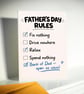 Funny Father's Day Card for Dad, Bank of Dad Rules - Image 7