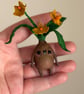 Spun Cotton Miniature Daffodil Bulb Doll - Image 4