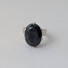 Sterling silver sapphire ring.