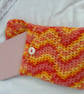 Handmade Crochet Kindle Pouch - Colourful book lover gift - e-reader sleeve - Image 5