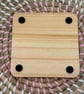 Wooden Coaster - Murder Shows and Comfy Clothes - 10cm Square design handmade - Image 2