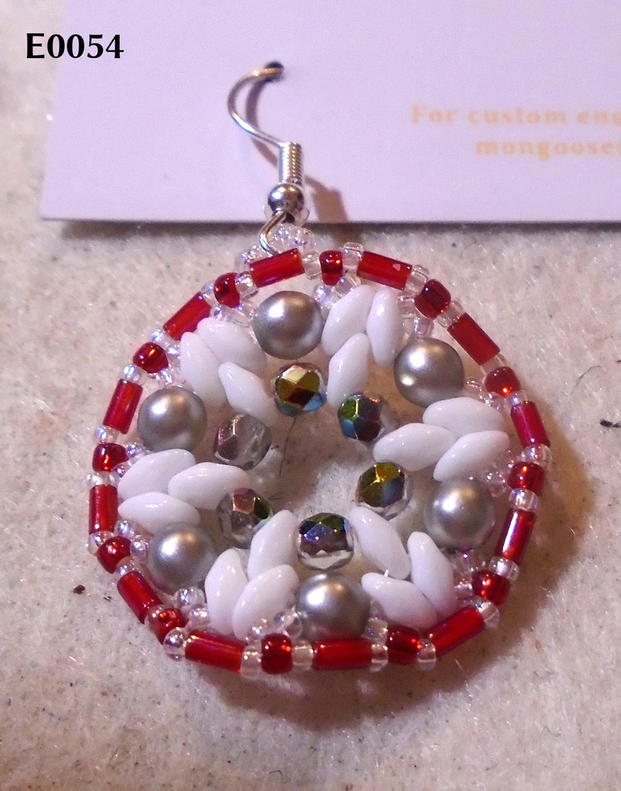 1920s-style bead earrings (customisable)