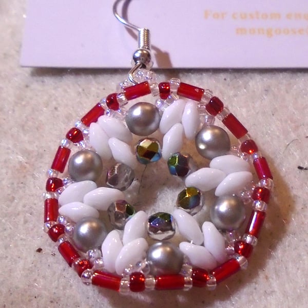 1920s-style bead earrings (customisable)