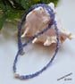 Designer A Grade Tanzanite Nugget & Freshwater Pearl Sterling Silver Necklace - Image 8