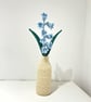 Crochet Bluebell Bouquet - Handmade Forever Flowers - Image 2