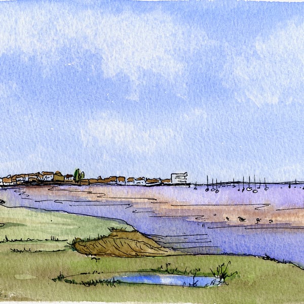 Essex – Burnham-on-Crouch from the Marina 04 Print