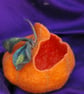 Handmade Felted Wool Pumpkin Bowl – Decorative Treat & Storage Basket - Image 2