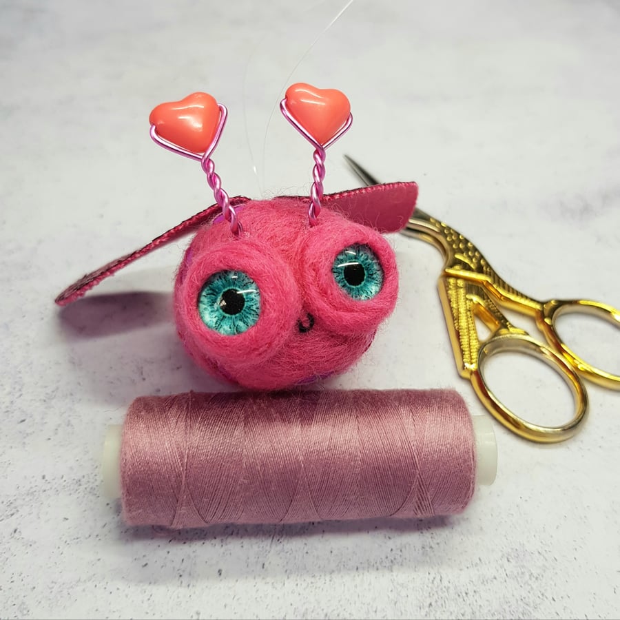 Dark Pink Love Bug Hanger