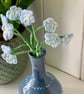 Forget-Me-Not bouquet, crochet everlasting spring flowers