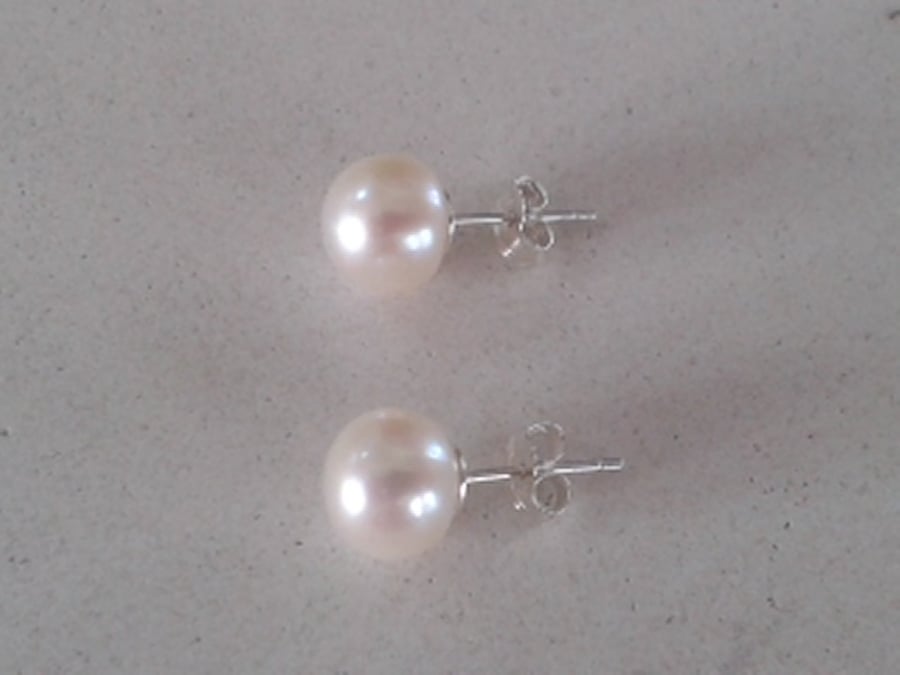 Pearl Stud Earrings
