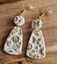 Polymer Clay Flower & Butterfly Earrings.  316 Surgical Stainless Steel
