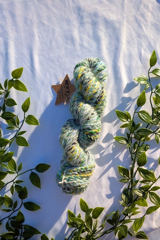 Sea Breeze Handspun 3-ply Art Yarn