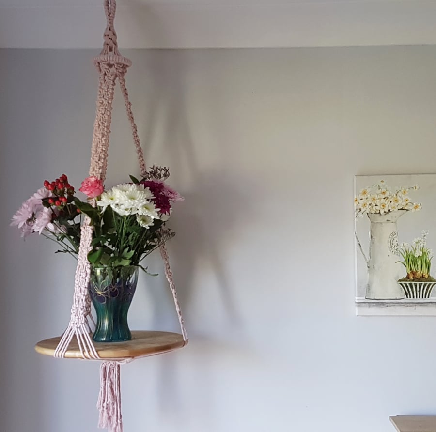 Pretty in Pink Plant Hanger