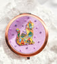 Mosaic Cat Double-sided Pocket Mirror