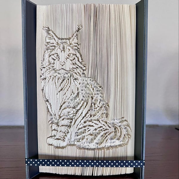 Maine Coon 180 CUT & FOLD Book Folding Pattern - EMAILED PDF PATTERN