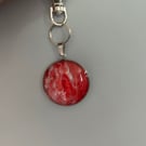 Hand-painted stainless steel keyring