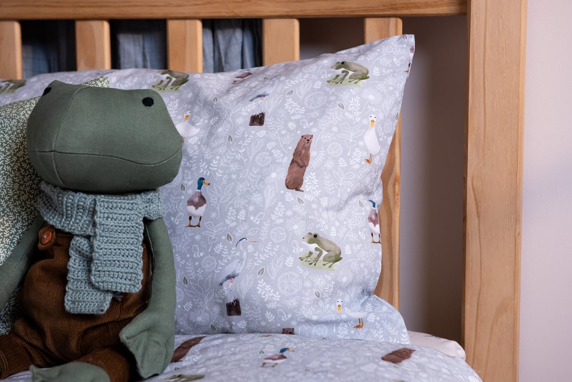 100% Cotton Percale Kid's Bedding Set - Waterside. High Thread Count, Waterside 