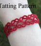 PDF Tatting Pattern - Lillian Bracelet With and Without Beads - Intermediate - Image 4