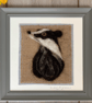 Needle Felted Badger - Image 1