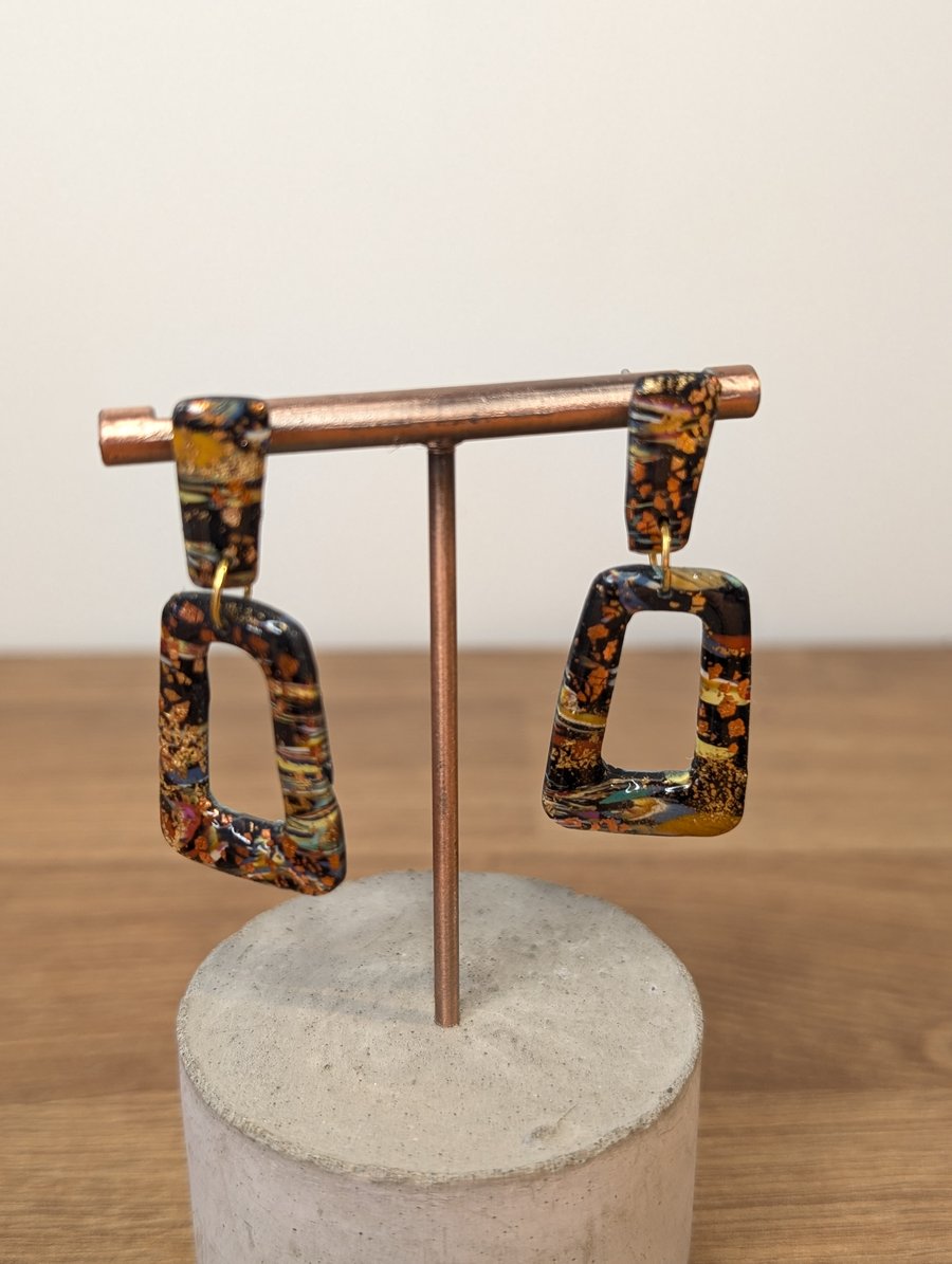 Summer bloom scrap trapeze dangles