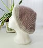 Beret Hat Pink Silver Two-tone - Image 2