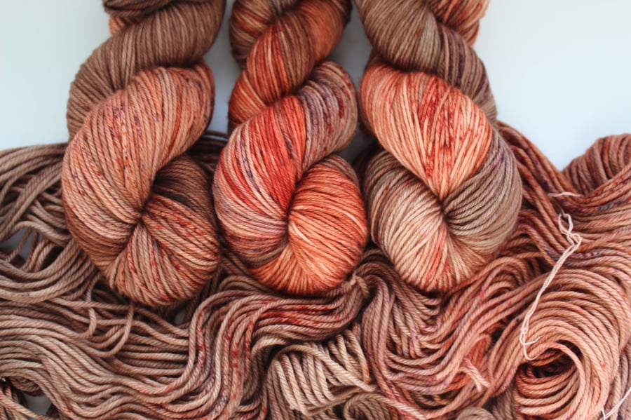 "Spice" Pure Merino Hand-Dyed Yarn