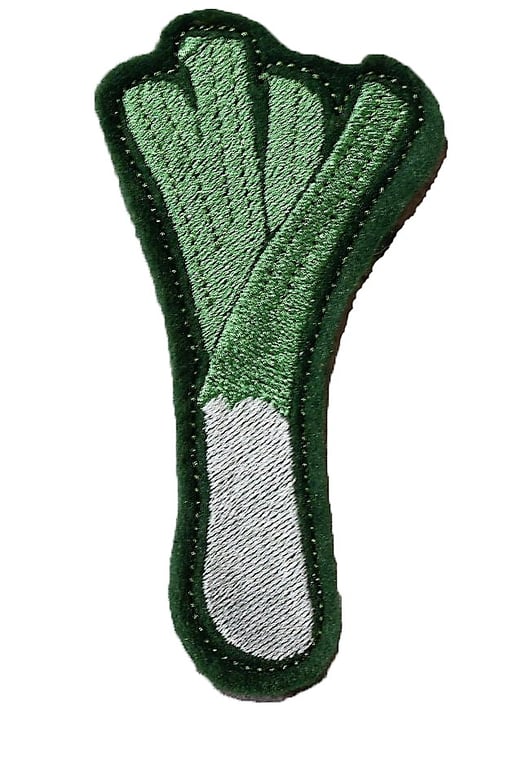Leek felt brooch perfect for St. David's Day, Welsh gift