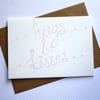 Hugs and kisses card