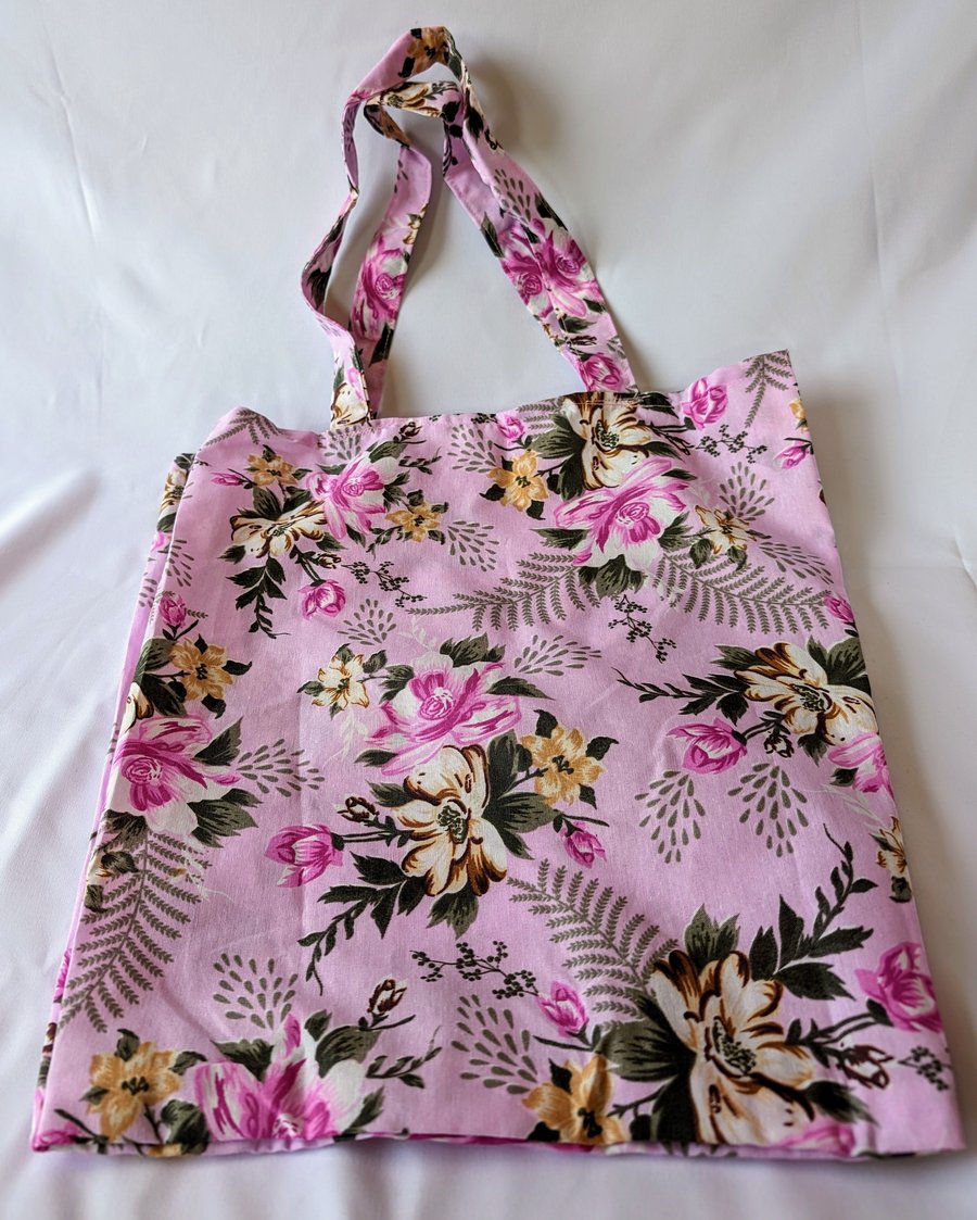 Handmade folding tote bag- personalised