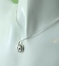 Silver Pebble Ruby Necklace with Feather - Image 4