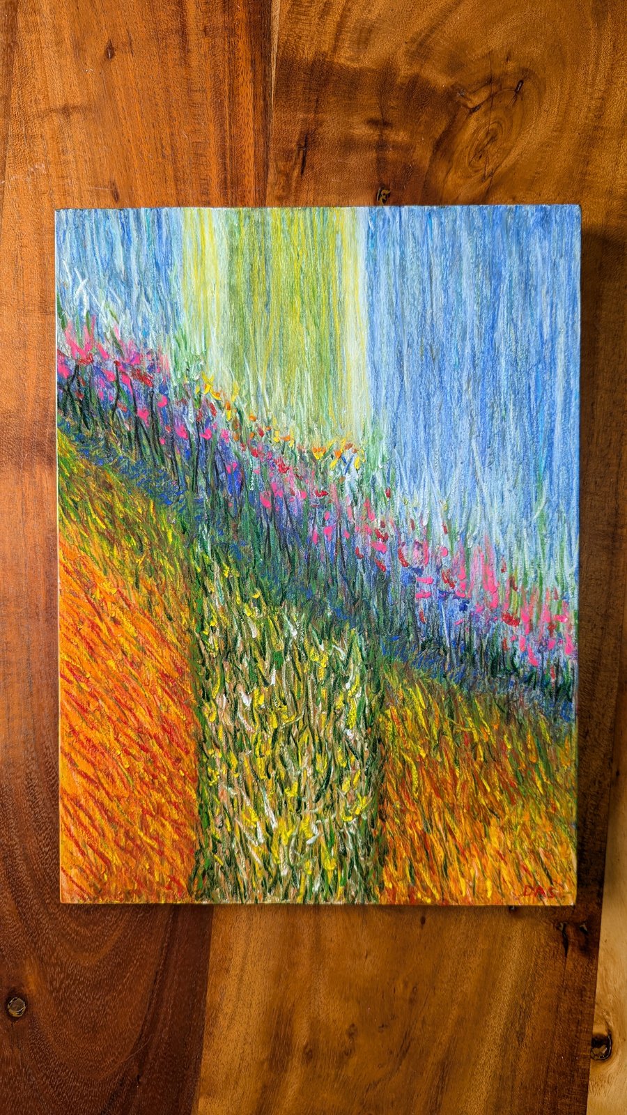 'Four Seasons' Original Soft Pastel Painting 