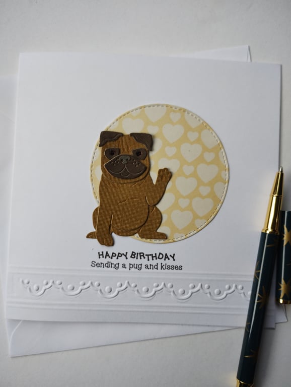 Happy Birthday - Sending a pug and kisses 