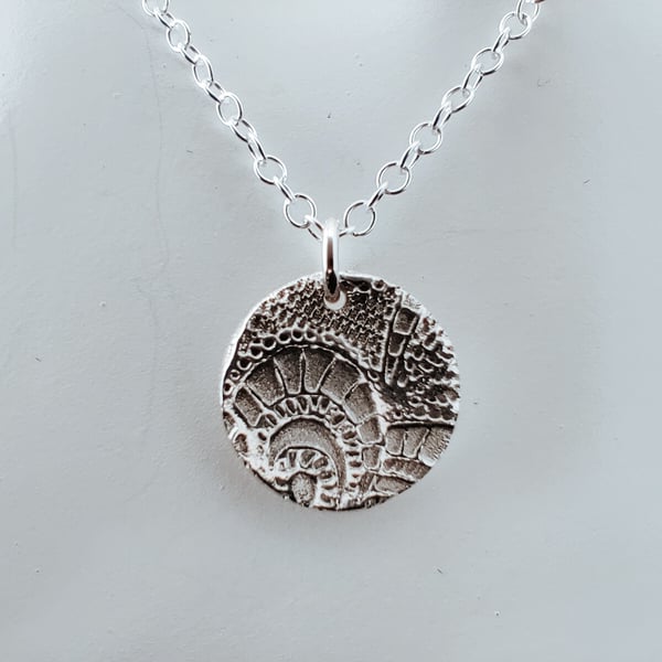 Fine Silver Pendant Necklace - Heritage Lace