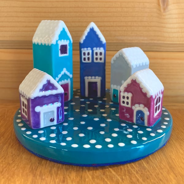 Ceramic Winter Houses