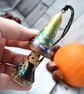Fox silhouette tree decoration. Pyrography hanging toadstool gift. - Image 2