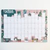 Large Houseplants 2025 Printed Wall Planner Calendar A2 size