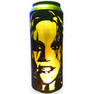 Brandon Lee 'The Crow' Beer Can Lantern! Gothic Pop Art Portrait Lamp, Unique Gi