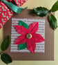 Poinsettia Origami Christmas Card - Image 1